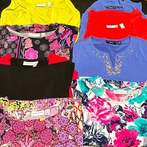 Susan Graver Blouse Bundle - 8 Tops